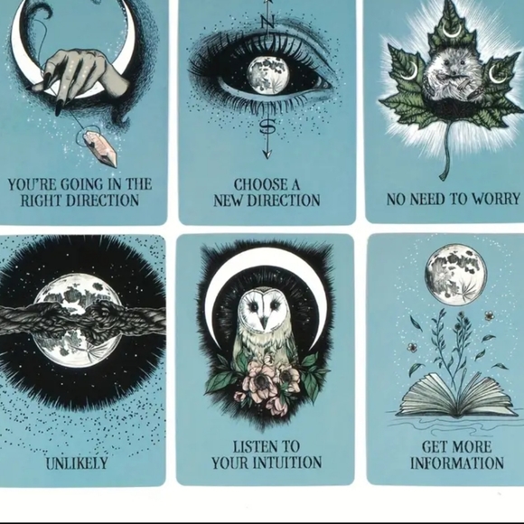 New Mini Crystal Ball Pocket Oracle- 13 cards & keywords with Guidesheet - Picture 2 of 3